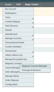 Magento Connect Manager