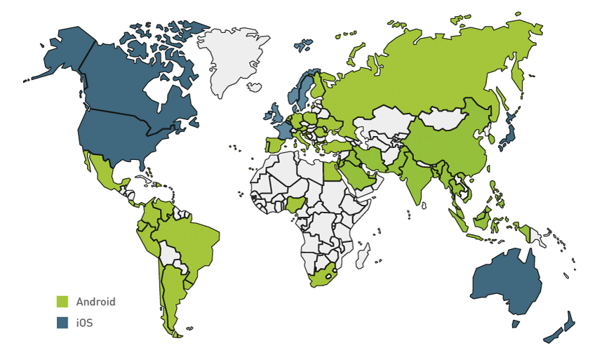 Android-ios-by-countries